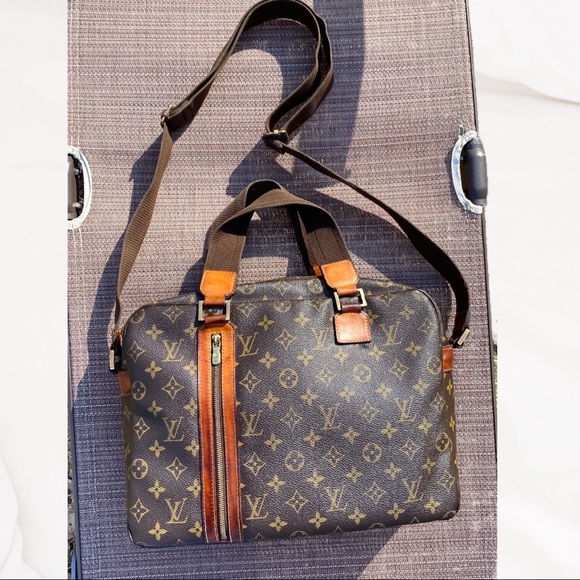 Louis Vuitton Sac Bosphore Crossbody Tote Business Travel Bag Authentic - Picture 3 of 16